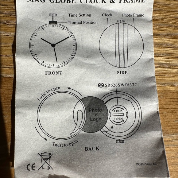 HBO & MAX Clock And Picture Holder In Arch Stand For Desk Top - Picture 4 of 4